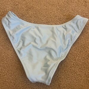 Blue high cut bikini bottoms